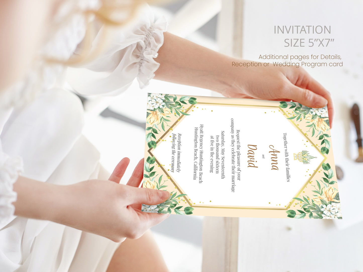 Cute Asian, Khmer, Lao, Thai Wedding invitation, E-Invite template #sewc230101