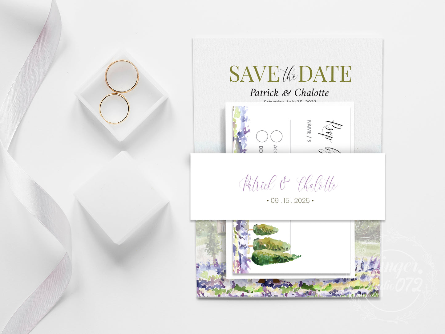 Cute Wedding invitation, E-invitation Template set #wd0279