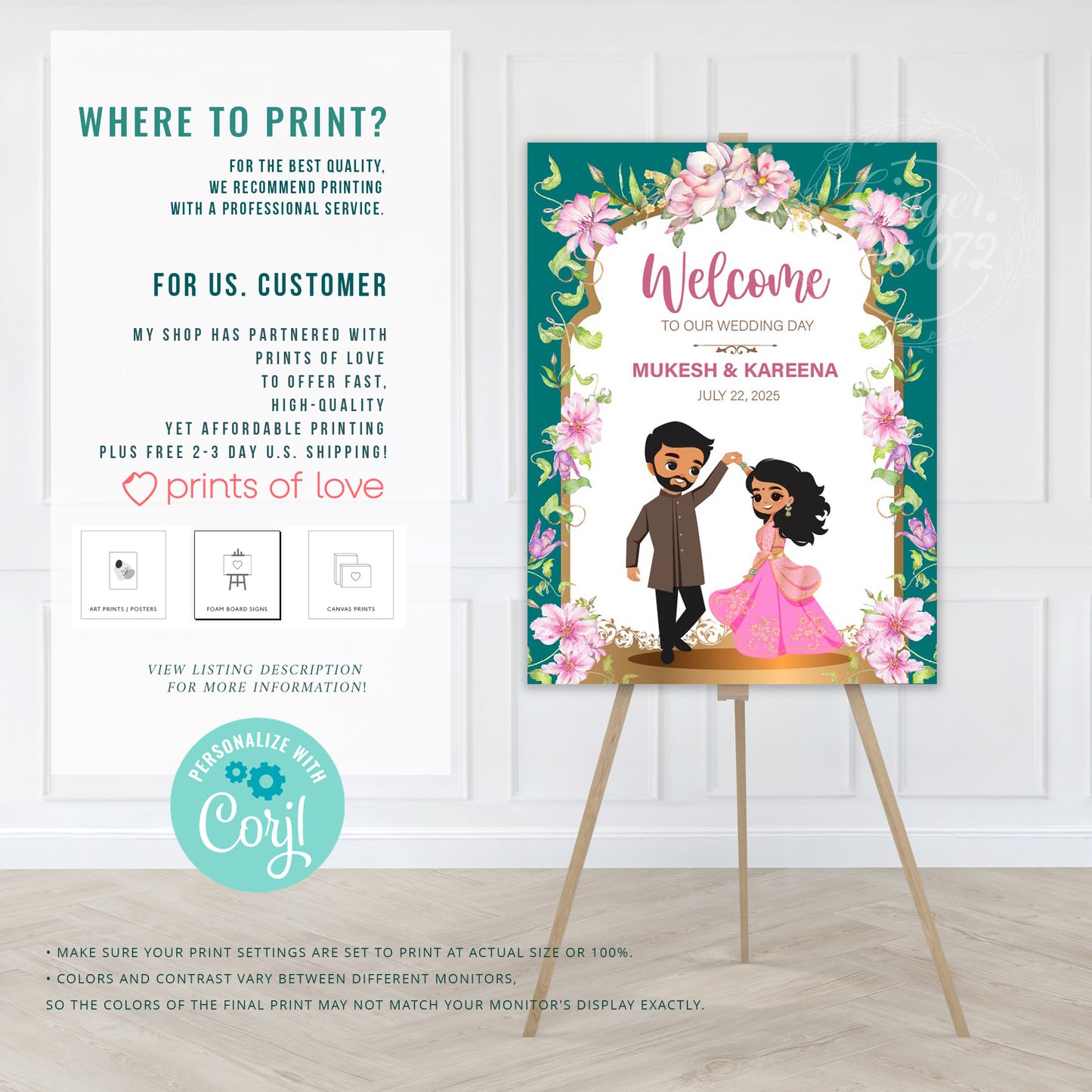 Cute Indian sign: Haldi/Mehndi/Sangeet, reception template#wcsl2209010