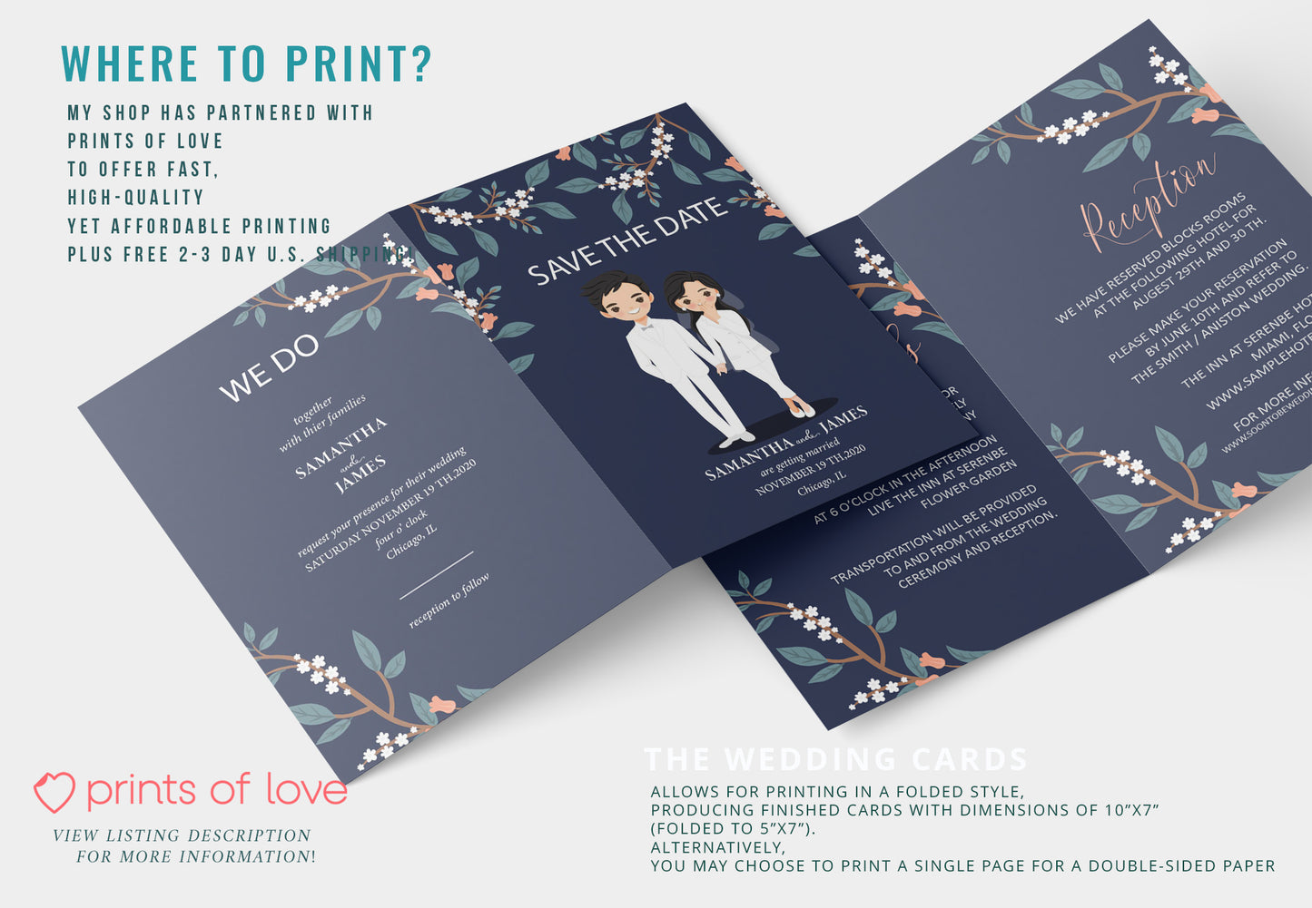 Cute Wedding Invitation, E-invitation, Digital Template #ctwd220902