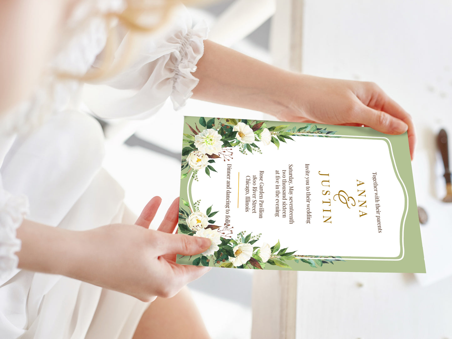 Cute Asian, Khmer, Lao, Thai Wedding invitation, E-Invite template #sewc230103