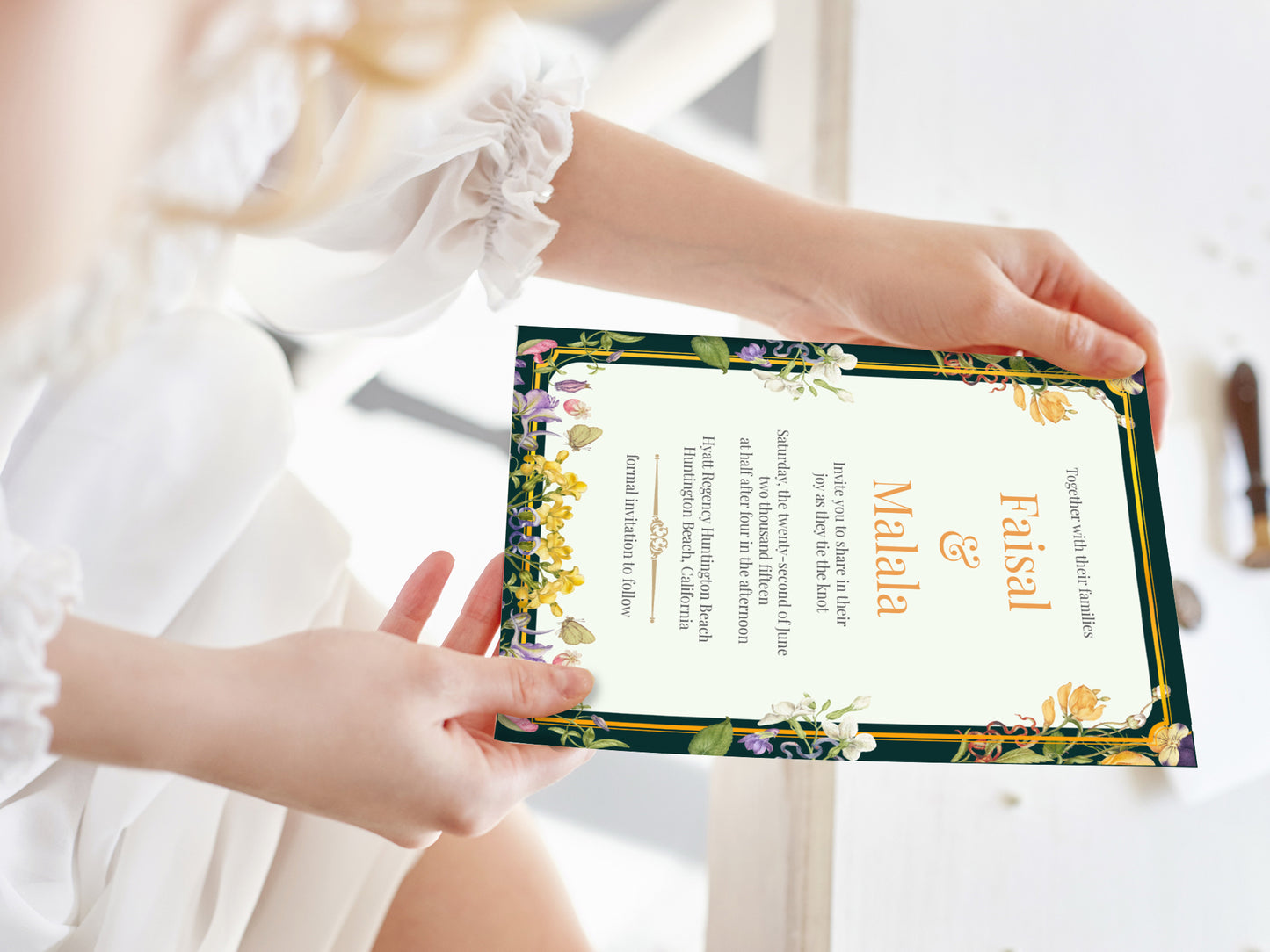 Cute Indian/Hindu wedding invite, Haldi/Mehndi/Sangeet, Customize template #idwc210109