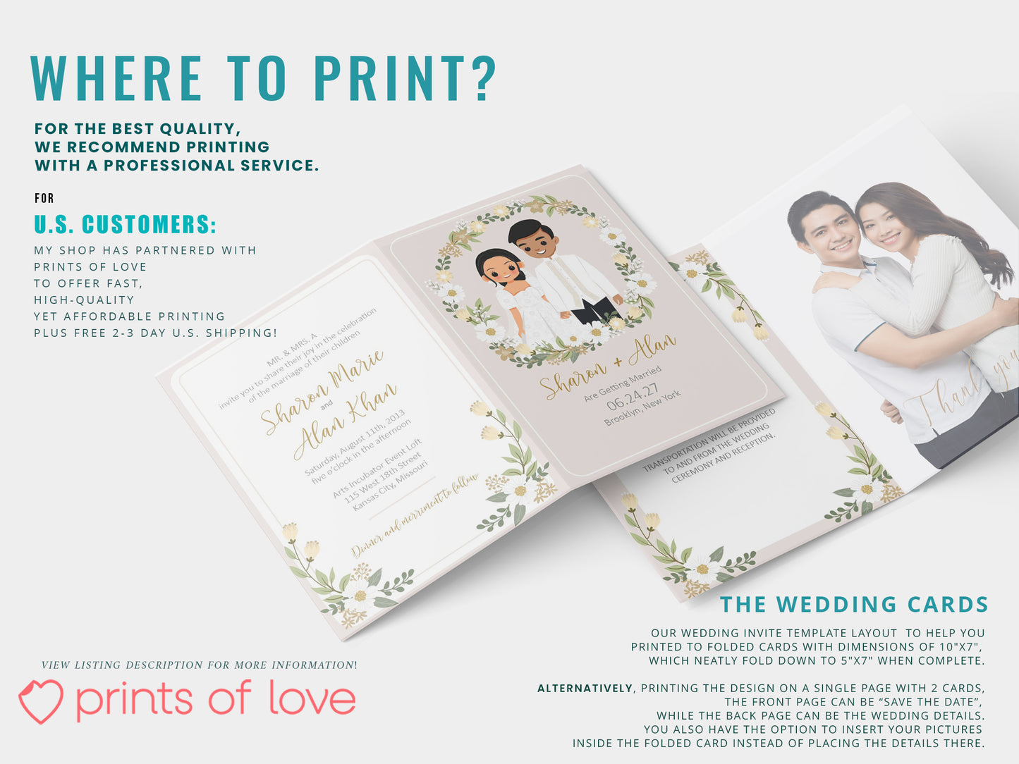 Cute Filipino wedding invitation, Customize Template  #fpiv240101