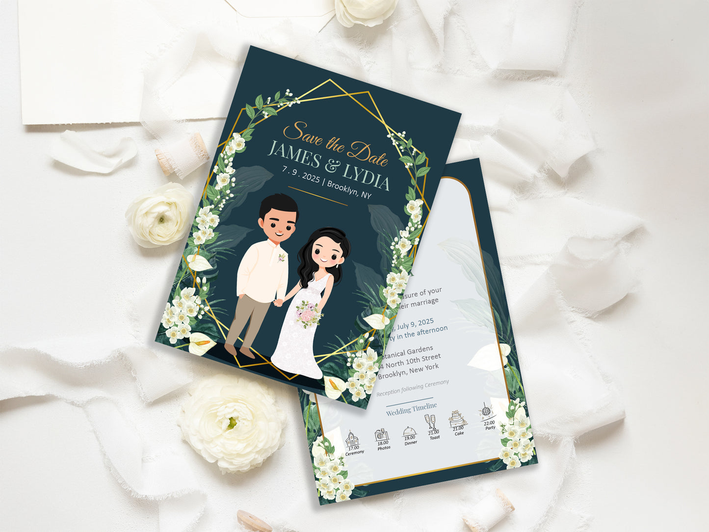 Cute Filipino wedding invitation, Customize Template #sewc230604