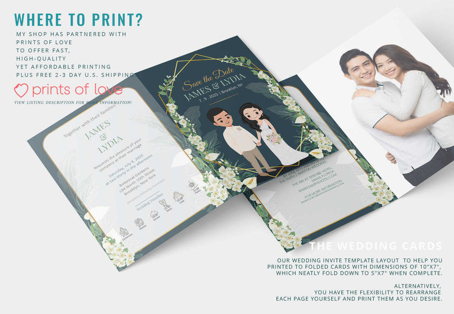 Cute Filipino wedding invitation, Customize Template #sewc230604