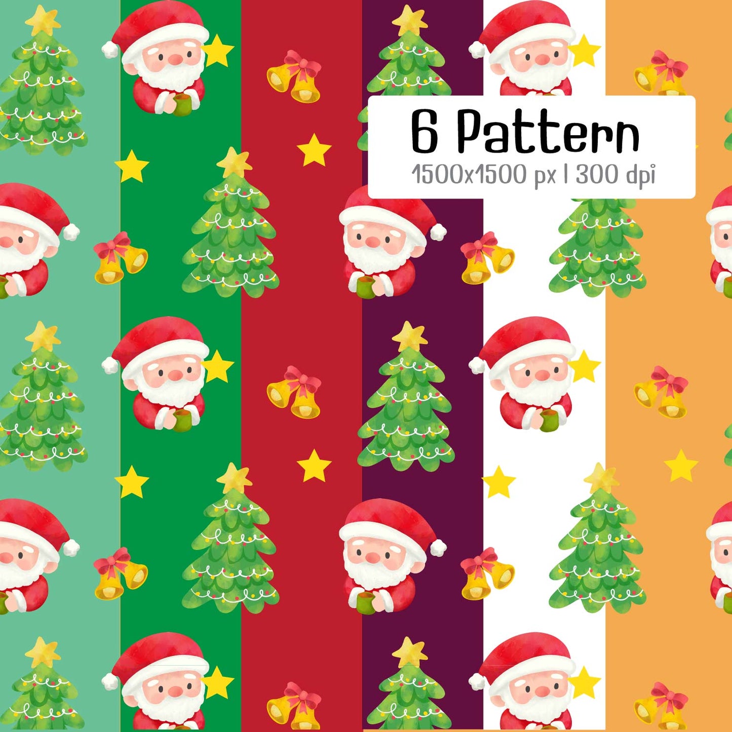 Cute Watercolor clipart : Xmas collectionset01  #wlxm240101